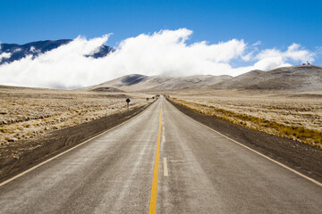 Naklejka premium Different shapes and colors in the mountains due to erosion by the wind and the elements.