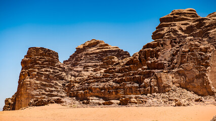 Fototapeta premium It's Desert of the Wadi Rum, The Valley of the Moon, southern Jordan.