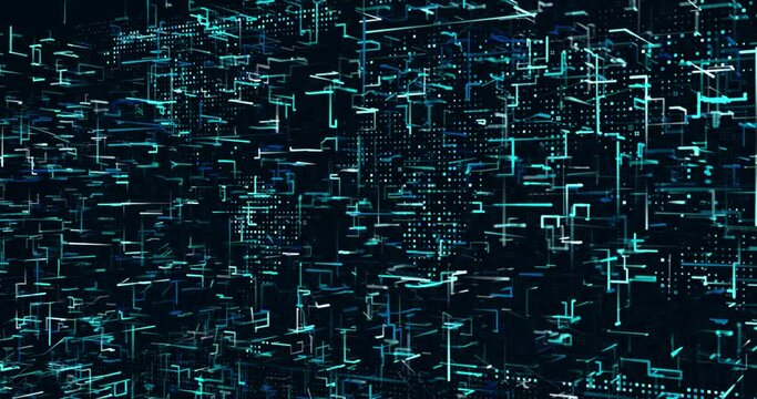 Abstract digital network data background, 3D rendering