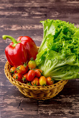 vegetable tomato and bell pepper