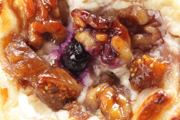 dried fig and walnut Danish pastry for breakfast