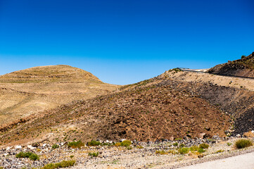 It's Landscape od the dunes in a desert