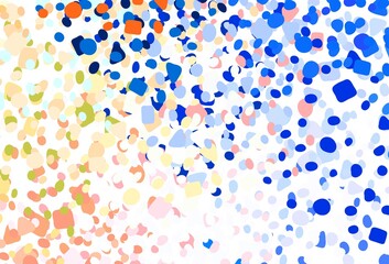 Light Orange vector texture with abstract forms.