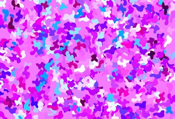 Obraz na płótnie Canvas Light Pink, Blue vector backdrop with memphis shapes.
