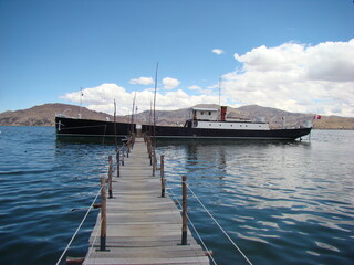 Steamship Yavari (Build 1862) - oldest active Steamship on world (Puno, Lake Titicaca Peru)