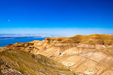 It's Dead sea and the hills of Jordan