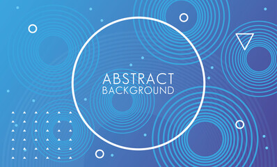 vivid colors and fluids with circular frame abstract background