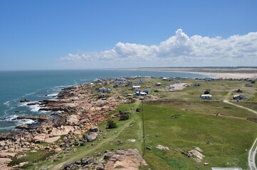 General view of the coast of Cabo Polonio, Rocha, Uruguay