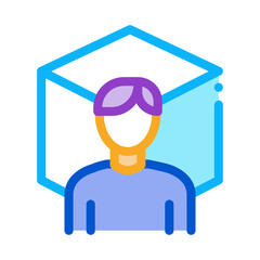reality designer icon vector. reality designer sign. color symbol illustration