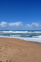 Fototapeta na wymiar Landscape view of La Pedrera beach in Rocha, Uruguay