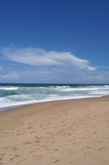 Landscape view of La Pedrera beach in Rocha, Uruguay