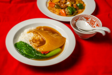ふかひれの姿煮　luxury Chinese cuisine Shark fin simmered