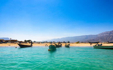 It's Lagoon on the Socotra Island, Yemen. UNESCO World Heritage