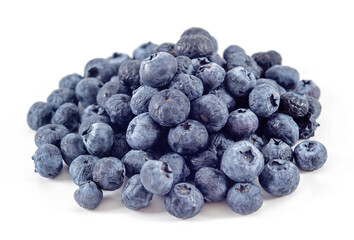 blueberries isolated on white background