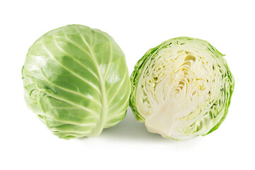 cabbage isolated on white background