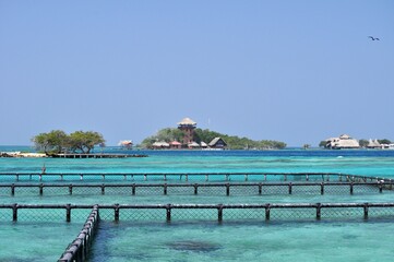 Tropical Sea in Cartagena Colombia