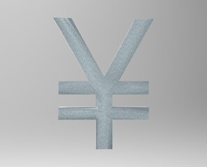 Obraz premium Yen symbol sign isolated Japanese yen JPY 3d render 