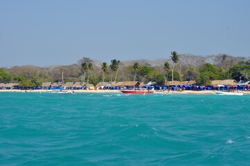 Fototapeta na wymiar Tropical Sea in Cartagena Colombia
