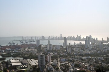 Fototapeta na wymiar Aerial View of Cartagena, Colombia