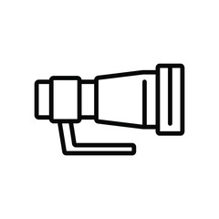 lens icon vector