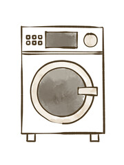 ドラム洗濯乾燥機-水彩