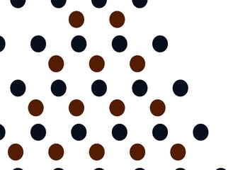Light Red vector pattern with polygonal style with circles.