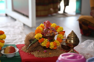 Indian traditional wear Hindu culture wedding celebration