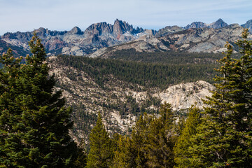 The Jagged Peaks of the Minarets of the Ritter Range, Devils Postpile National Monument, California, USA