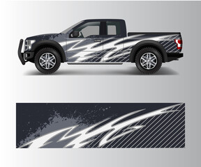 modern design for truck graphics vinyl wrap vector © Saiful