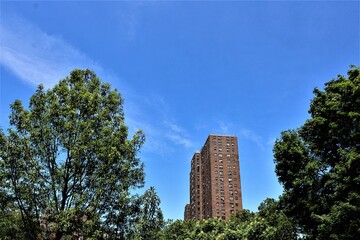 photo of a building in an urban area in the bronx new york