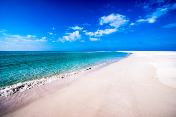 Obraz premium It's Beautiful view of the coast of the Indian Ocean