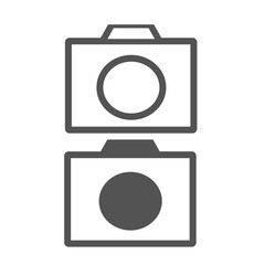 camera icon simple flat design vector