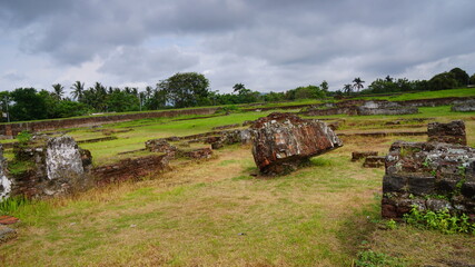 The ruins of the ancient  palace  in Banten Indonesia