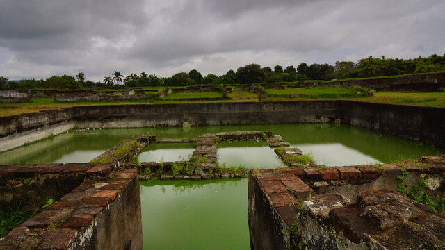 The ruins of the ancient  palace  in Banten Indonesia