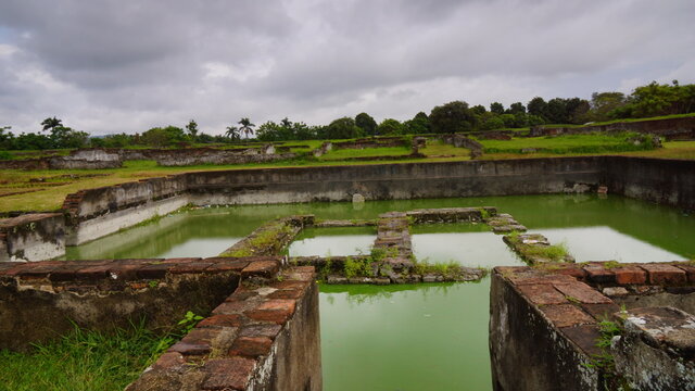 The ruins of the ancient  palace  in Banten Indonesia