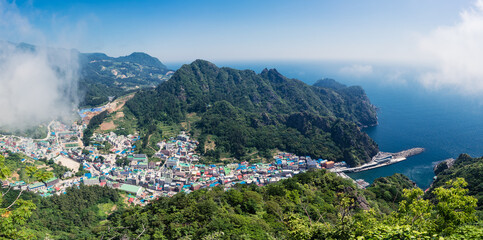 Fototapeta premium Korea's Beautiful Island Do-dong Port,Ulleungdo
