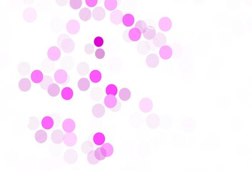 Light Pink vector backdrop with dots.