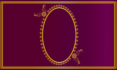 Beautiful luxury golden floral background