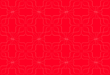 Seamless pattern design with floral background elements, beautiful ornaments, black, white, orange, pink, red, green, yellow, blue, gray, purple