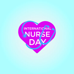 logo nurses day vector templet