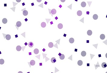 Light Purple, Pink vector texture with poly style with circles, cubes.