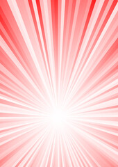 赤い集中線（A4比率）縦