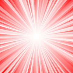 赤い集中線（正方形）