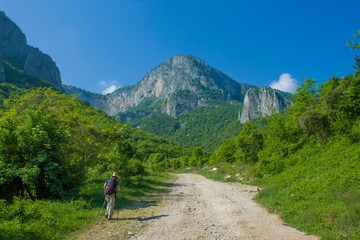 Fototapeta premium hiking in the mountains