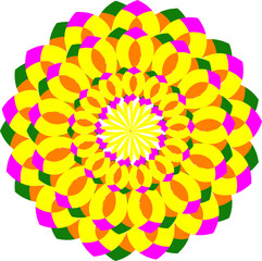 abstract colorful background with circles