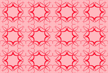 Seamless pattern design with floral background elements, beautiful ornaments, black, white, orange, pink, red, green, yellow, blue, gray, purple