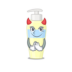 Serum clothed as devil cartoon character design concept