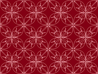 Seamless pattern design with floral background elements, beautiful ornaments, black, white, orange, pink, red, green, yellow, blue, gray, purple