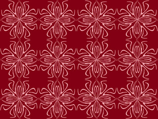 Seamless pattern design with floral background elements, beautiful ornaments, black, white, orange, pink, red, green, yellow, blue, gray, purple