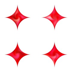 Obraz premium Set of diamond-shaped modern backgrounds.